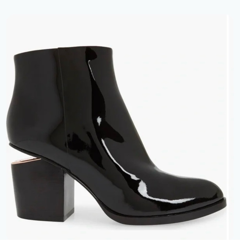 Alexander Wang Patent leather RGHW CUT-OUT ANKLE BOOTS